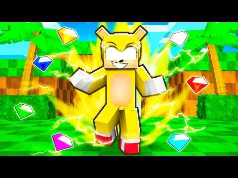 Becoming SUPER SONIC in Minecraft!