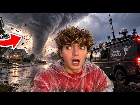 A TORNADO Is Coming Right At Us! (Funnel Runners)