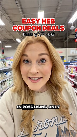 Couponing is easier than ever and I’m showing you just how easy couponing can be in 2026 at HEB! Using only digital coupons in the My HEB app, you can cut the price of all of these personal care and household items in at least half!! (1/7 - 1/13) #heb #hebdeals #deals #couponing #savingmoney | Txfrugalfinds