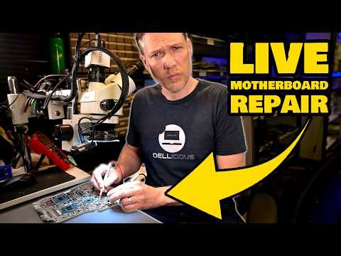 LIVE Motherboard Repair! Saving Laptops For SCIENCE!