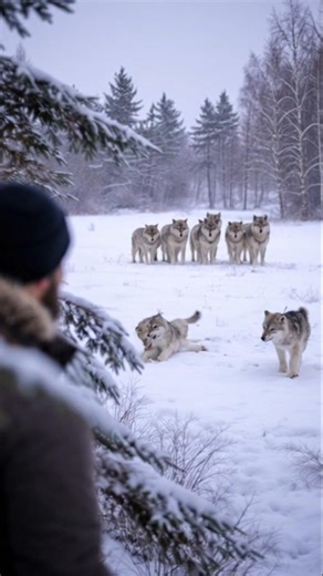 Adorable Baby Wolves Playing in the Snow | Cute Yet Wild Moments 🐺❄️ #babywolf #wolfpup