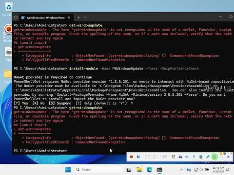 Lesson 329 how to install windows update using powershell
