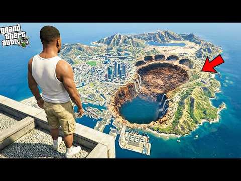 GTA 5 : Franklin Found A Giant Mysterious Foot Print On Los Santos Map ! (GTA 5 Mods)