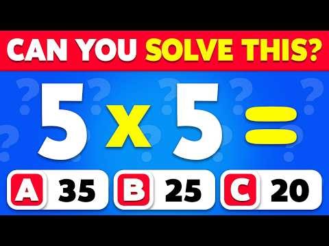 Can You Pass This Maths Quiz? ➗🤓 | 60 Mental Math Levels