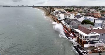 Storm damages several homes along Southern California coast