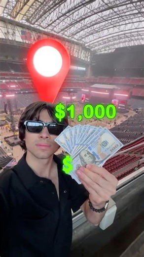 i hid $1000 in a bruno mars concert... 🤫💰