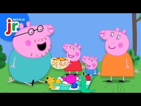 Peppa & George Bake a Father's Day Cake 🎂 Peppa Pig | Netflix Jr