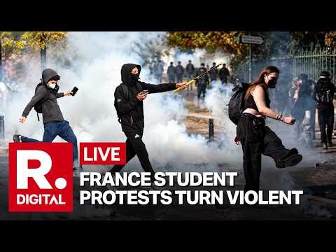 LIVE | France Student Protests Turn Violent: Clashes in Strasbourg, Marseille, Rennes | Macron