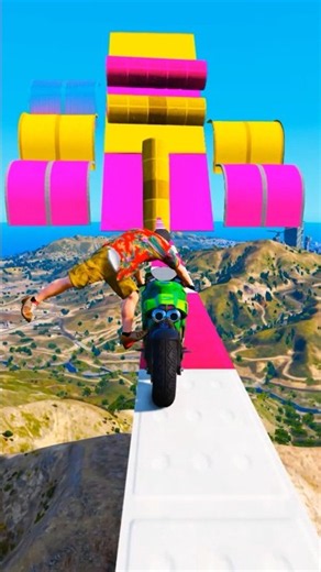 GTA V Dangerous Stunt On Mount Chiliad Episode 151 #shorts