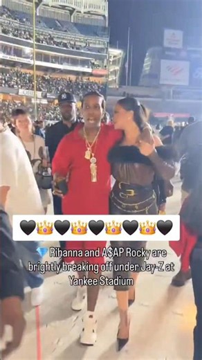 Rihanna and Rocky last night at the Jay-Z concert