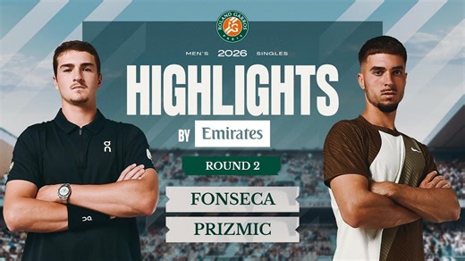Joao Fonseca vs Dino Prizmic | Round 2 Highlights by Emirates | Roland-Garros 2026