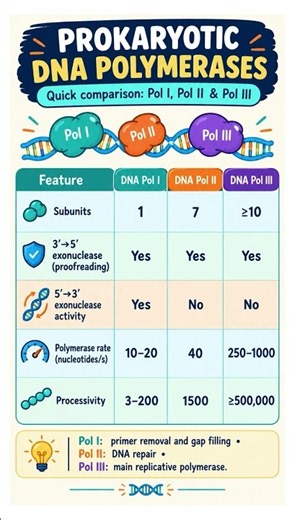 Prokaryotic DNA polymerases || DNA Replication || Molecular Biology #csirlifesciences #biology