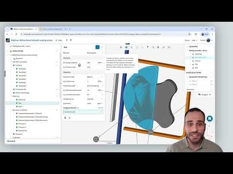 How to Simulate a Rubber Sealing System with Nonlinear Materials