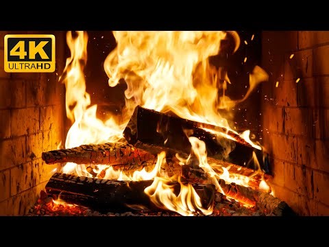 🔥 TRANQUIL GLOW FIREPLACE (12 HOURS) WITH CRACKLING LOGS & BURNING FIRE SOUNDS FOR MIDNIGHT READING