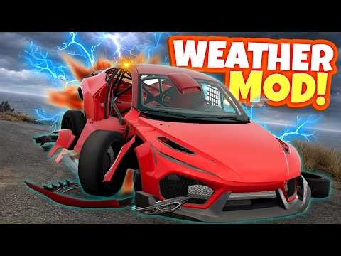 We Tried to Outrun DEADLY Lightning in BeamNG Drive!