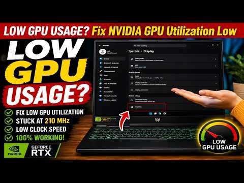 LOW GPU USAGE? Fix GPU Utilization Low Problem