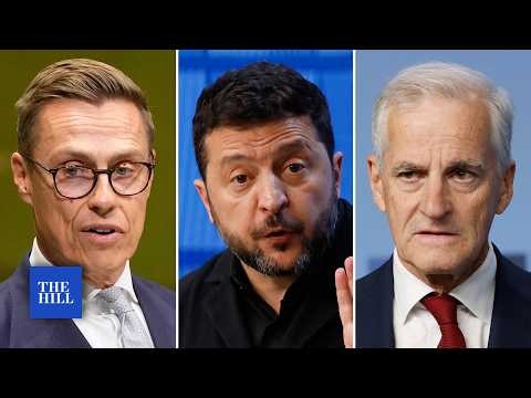 FULL: Zelensky holds talks in Norway after Ukraine accuses U.S. of hampering defense systems
