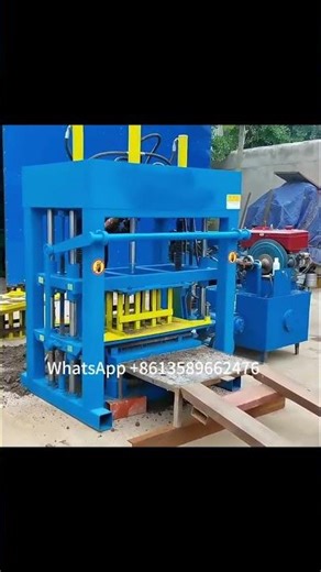 Diesel engine concrete interlocking brick making machine hollow block machine low price for sale