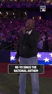 A powerful rendition of The Star-Spangled Banner from Ne-Yo ahead of World Series Game 4 #MLB #neyo
