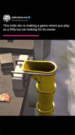 This indie dev is making a game where you play as a little toy car looking for its owner. #indiegame