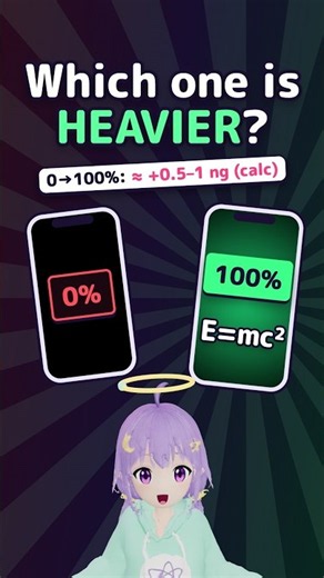 A charged phone weighs more than a dead one