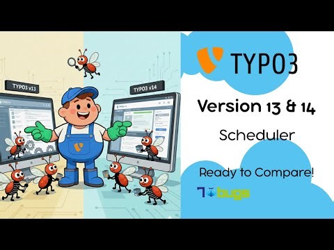 TYPO3 v14: Scheduler-Vergleich mit v13 (Backend-Optimierungen)