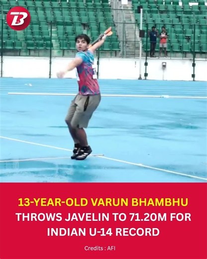 71.20m at just 13!!!! Varun Bhambhu rewrites the U14 javelin record. 😱🔥 | The Bridge