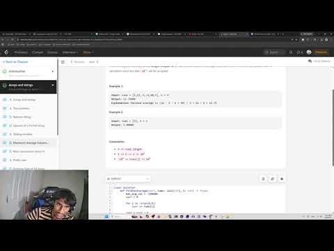 leetcode DSA course - Maximum Average Subarray I
