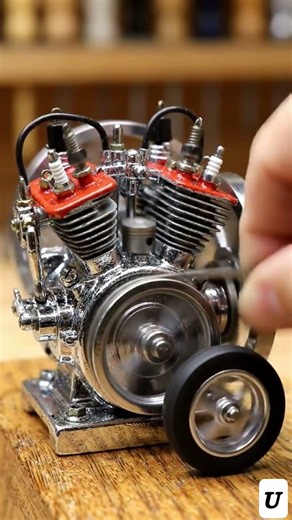Amazing Mini V8 Engine Working Model! ⚙️ | Real Mechanical Engineering