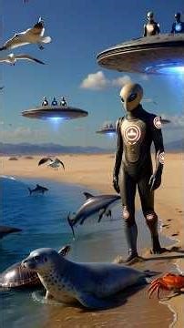 Alien vs wildlife attack on under water creature Alien Hunger Crisis Ne Samandar Ujaar Diya #ai