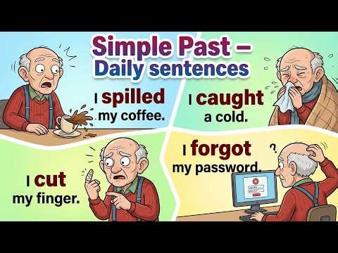 Learn English with Fun | These Daily Use Sentences | Simple Past ✨