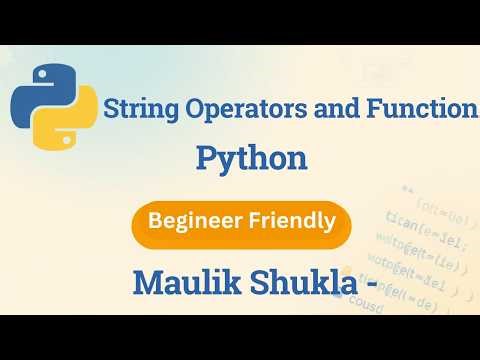 Python String Functions Explained in 10 Minutes | lower(), upper(), replace(), strip() |