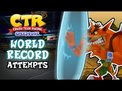 Crash Team Racing Speedrun WORLD RECORD attempts