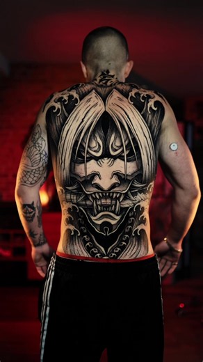 Shinigami Naruto Back Tattoo Design — Bold Dark Anime Sleeve