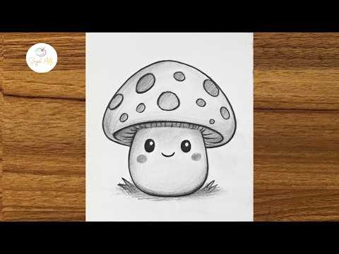 How to draw a cute mushroom || Easy drawing ideas for beginners | Easy drawing for girl step by step