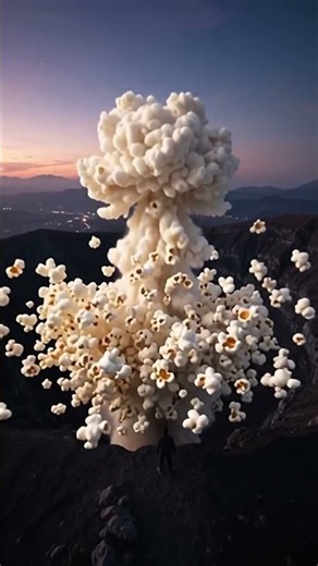 🍿 Volcano Erupts With A Massive Popcorn Cloud