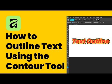 How to Outline Text Using the Contour Tool in Affinity