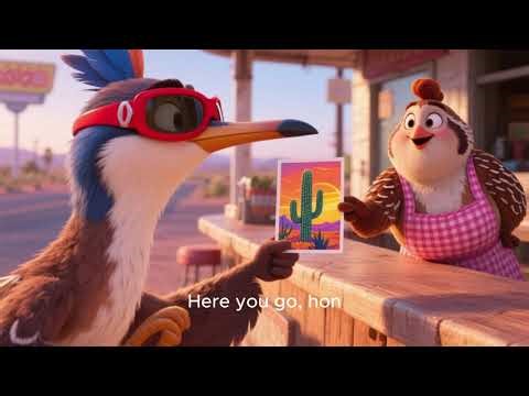 Beep’s Route 66 Dash: The Great Postcard Race!