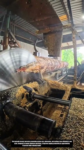 Industrial Circular Sawmill Cutting Process for Large Diameter Timber Logs