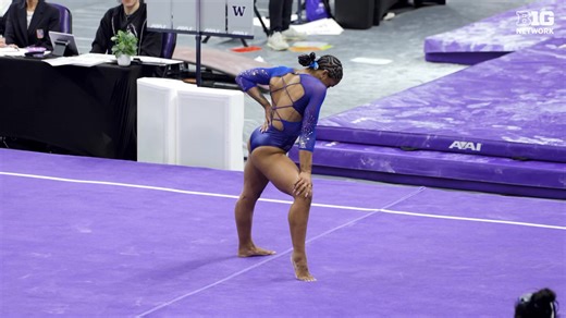 We just had to have another look at Jordan Chiles’ UCLA Gymnastics 2026 floor routine 👏 | Big Ten Network