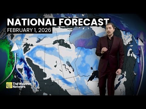 Canada's National Forecast - February 1, 2026 | #weatheram