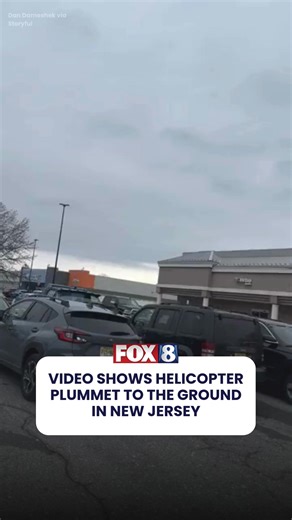 Video shows the moment a helicopter plummeted to the ground in New Jersey. DETAILS: https://fox8.com/news/one-person-is-dead-and-another-is-injured-in-midair-helicopter-crash-in-new-jersey-officials-say/ | Fox 8 News