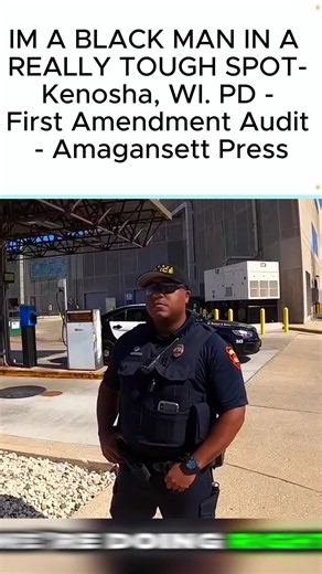 IM A BLACK MAN IN A REALLY TOUGH SPOT- Kenosha, WI. PD - First Amendment Audit - Amagansett Press