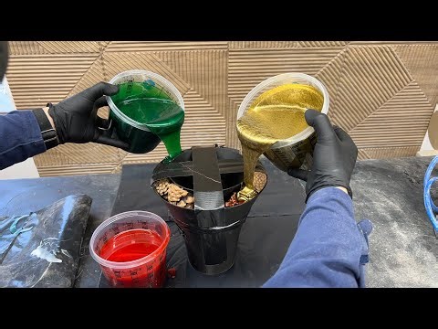 Turning Pine Cones into Stunning Christmas Resin Vases