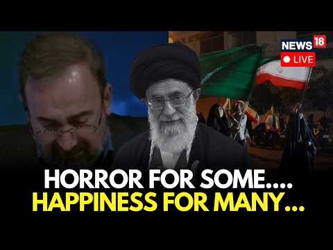 LIVE: While Iranian Journalist Breakdown Reporting Khamenei's Death, People Celebrate The Moment