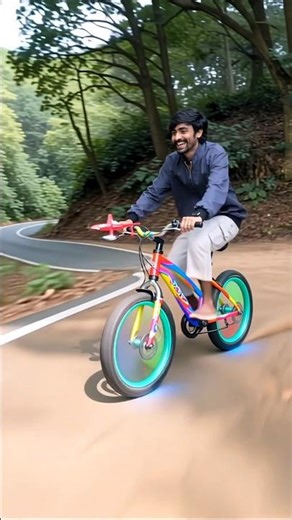 Little Brother’s Pure Joy While Riding His Bike 🚴‍♂️❤️