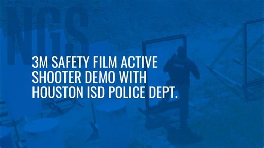 3M Safety Film Active Shooter Demo with Houston ISD Police Dept. | Gilbert Ruiz