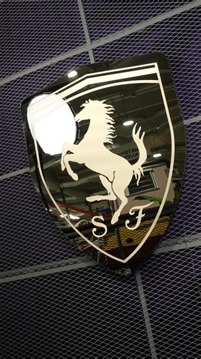 Luxury Custom Ferrari Lightbox with Sharp Details