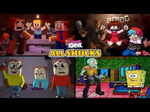 FNF: All Kinds of Shucks // All Cutscenes Comparison // All Songs █ Friday Night Funkin' █