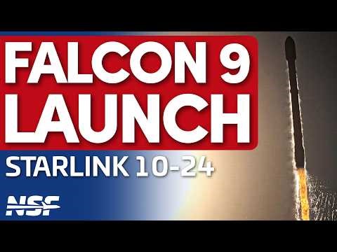 SpaceX Falcon 9 launches Starlink 10-24